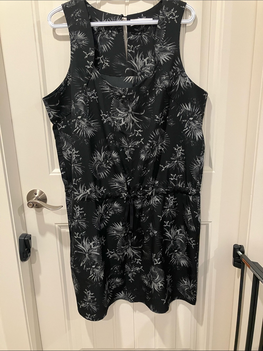 FIG CLOTHING Dress Sleeveless Floral BLACK XL